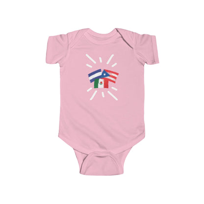 Infant El Salvador, Puerto Rico and México Bodysuit