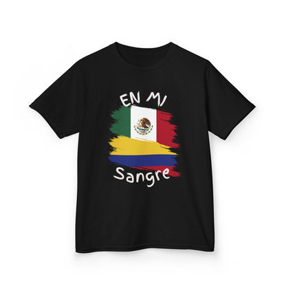 Mexico & Colombia Kids Tee I Camiseta para Niños Mexico y Colombia
