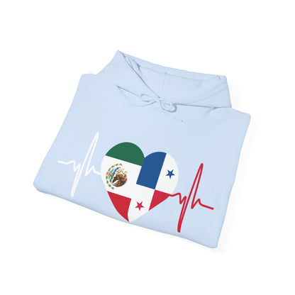 Mexico and Panama Unisex Hooded Sweatshirt I Sudadera Unisexo México and Panama