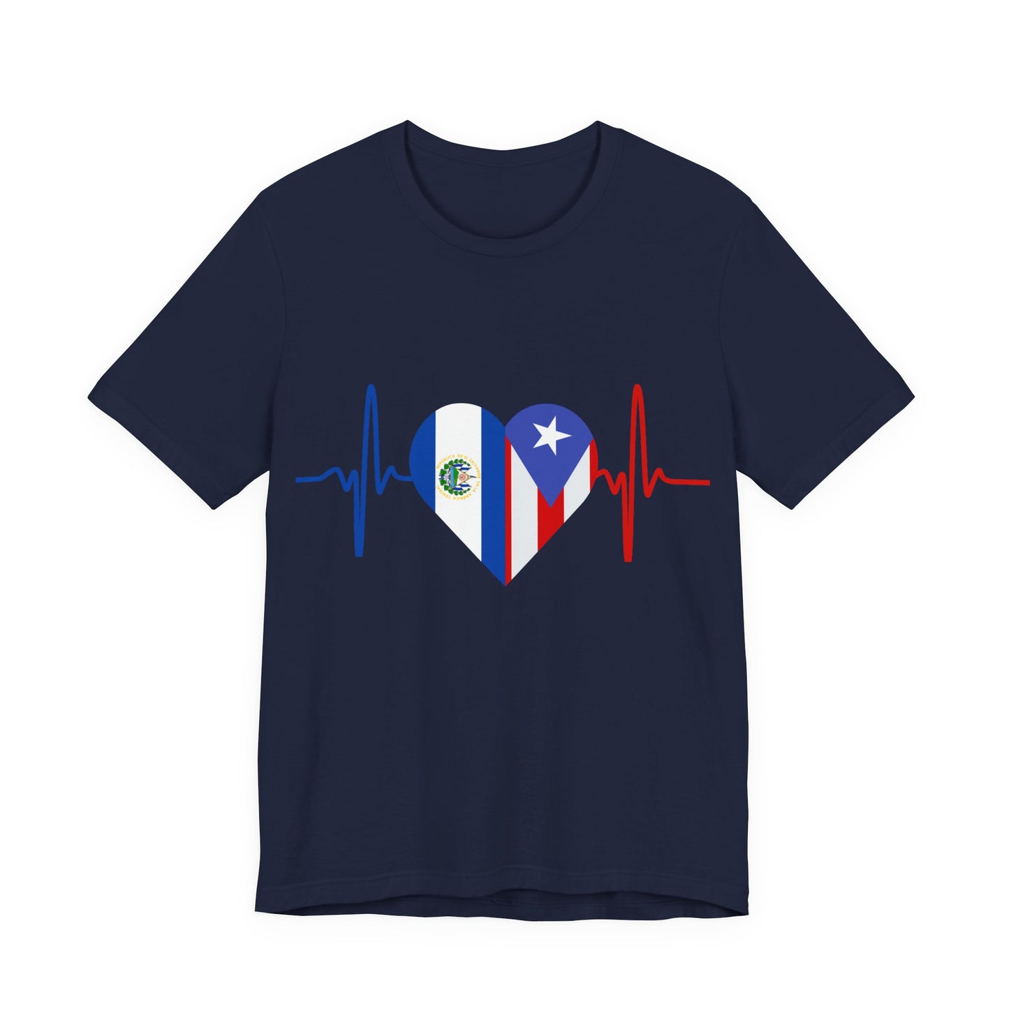 El Salvador and Puerto Rico Short Sleeve Tee