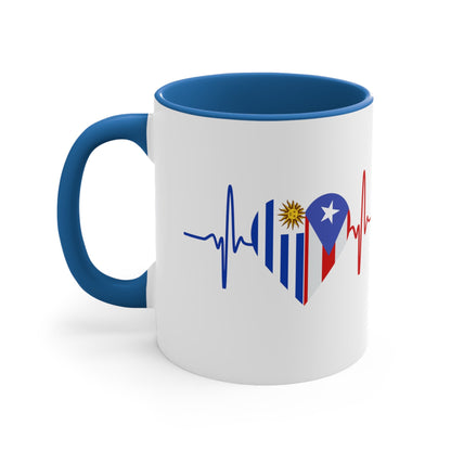 Uruguay and Puerto Rico Mug, 11oz
